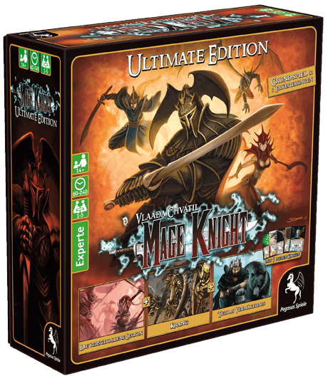 Spieleschachtel des Brettspiels "Mage Knight - Ultimate Edition" vom Pegasus Verlag