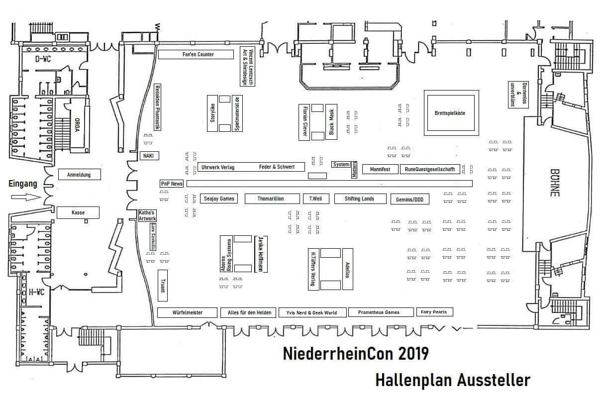 Der Stand des DDD Verlags auf der NiederrheinCon 2019 in Wesel