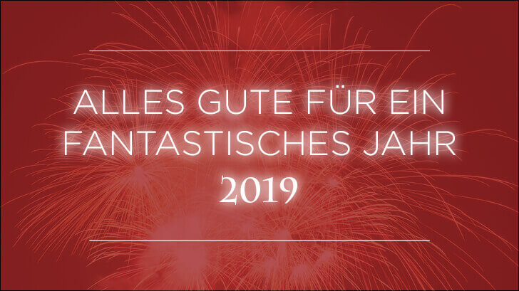 Alles Gute für ein fantastisches Jahr 2019