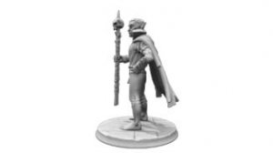 Heroforge Model der Schwarzalbin Azaril Seitenansicht