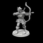 Heroforge Model des Tiermeisters Farand mit Bogen