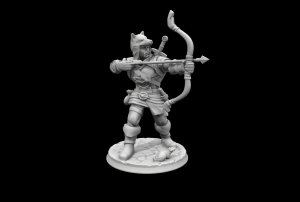 Heroforge Model des Tiermeisters Farand mit Bogen