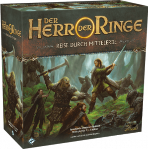 Spieleschachtel des Brettspiels "Der Herr der Ringe - Reise durch Mittelerde" von Asmodee