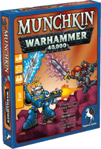 Spieleschachtel des Kartenspiels "Munchkin - Warhammer 40.000" vom Pegasus Verlag