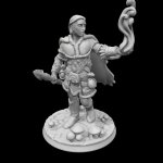 Heroforge Model des Zauberers Tineke Frontansicht