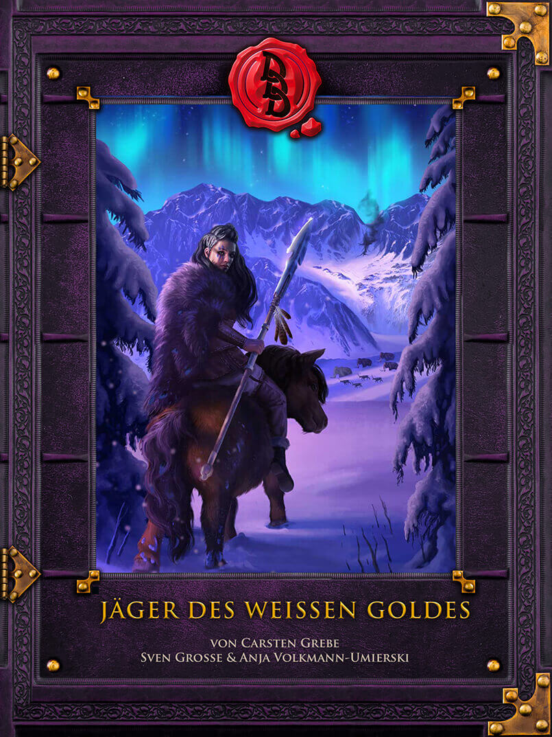 Cover Jäger des weissen Goldes_96dpi Cover Midgard Abenteuerband Jäger des weißen Goldes