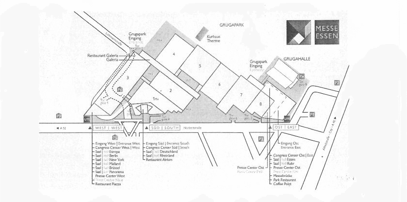 Hallenplan Messe Essen 2021